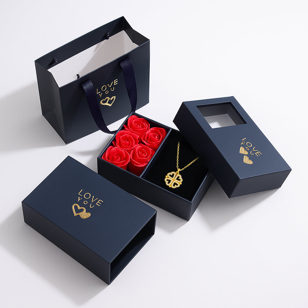 Collier coeur porte-bonheur